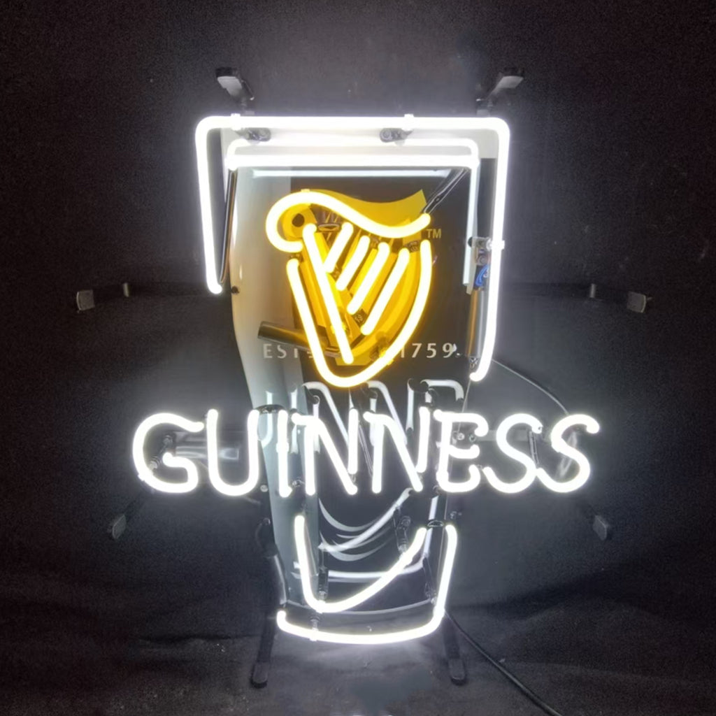 Estd 1759 Guinness Harp Lager Black Can Neon Signs Neon Signs Land