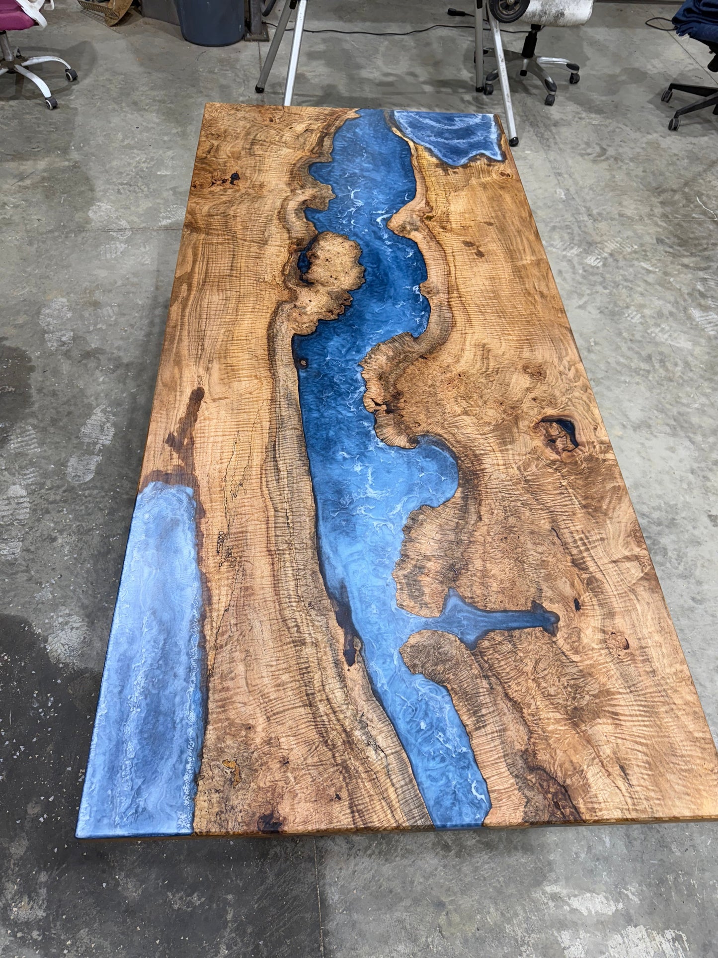 Maple Burl River Table
