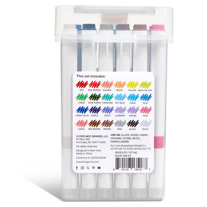 Acrylic Paint Markers - 24 Colors