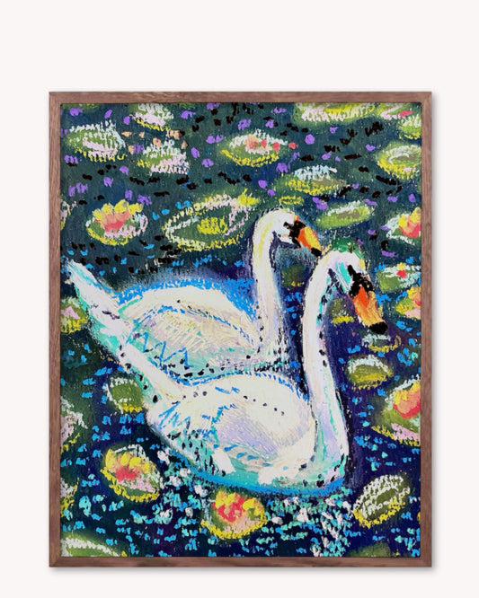 Two Swans Print