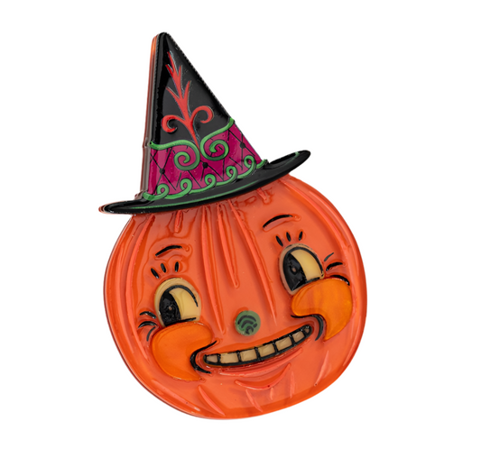 Hocus Pocus Pumpkin Brooch by Johanna Parker x Lipstick & Chrome Quirks!
