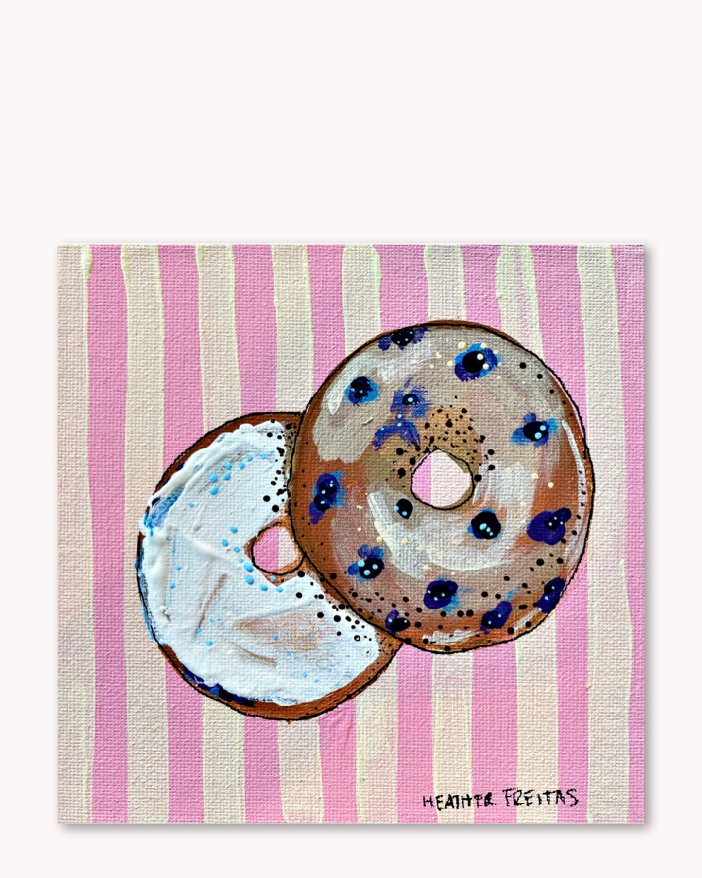 Bagel ( Original Painting ) Heather Freitas