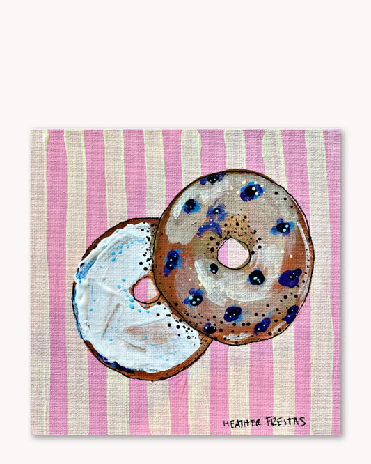 Bagel ( Original Painting ) Heather Freitas