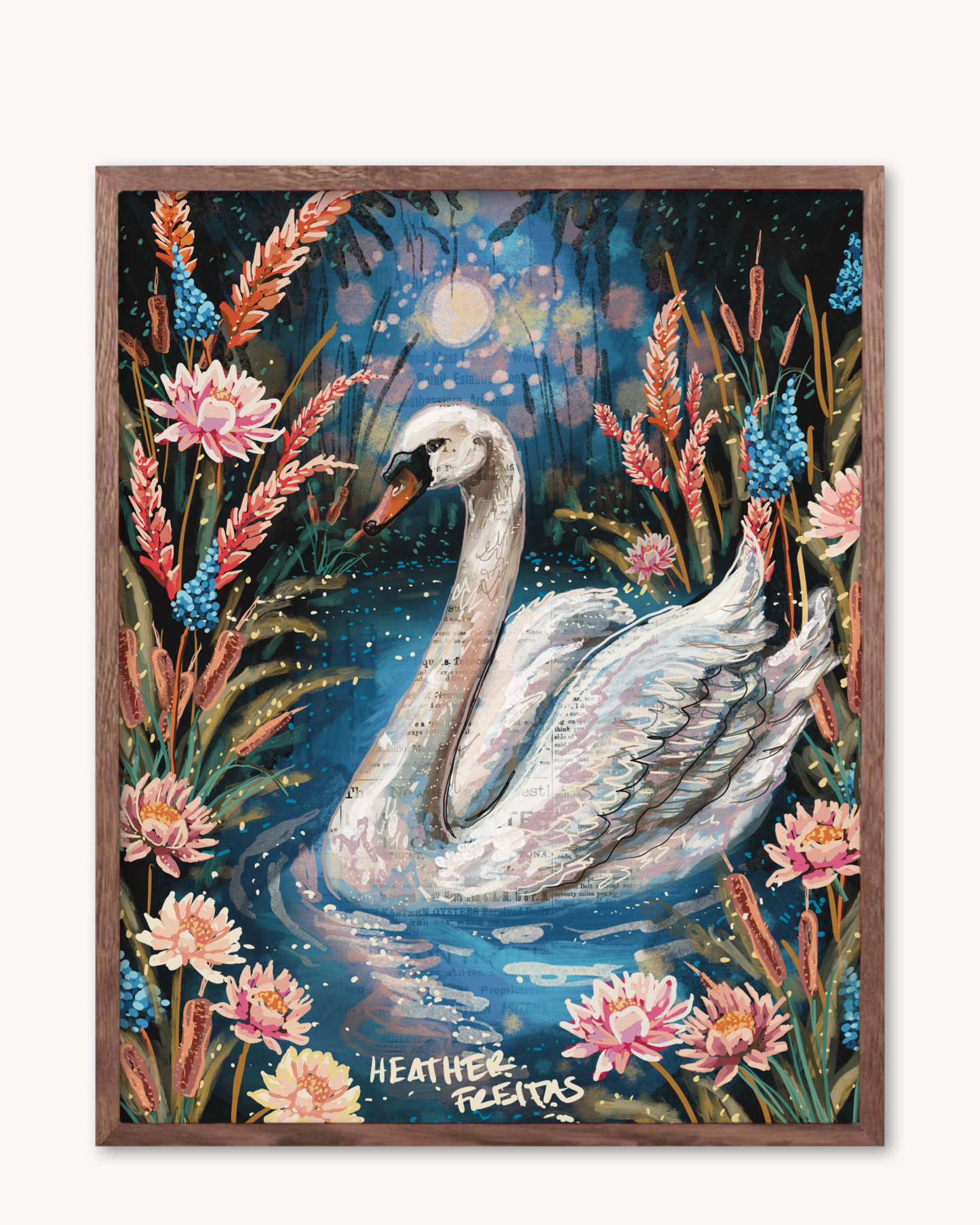Serenity Swan Print