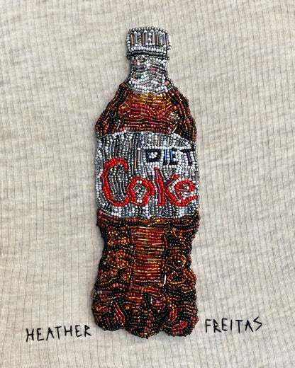 Diet Soda Beaded Artwork Heather Freitas