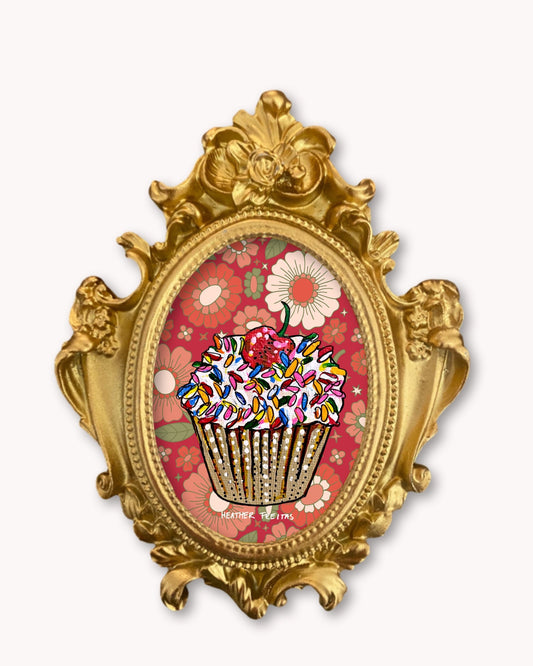 Cupcake - Mini framed print