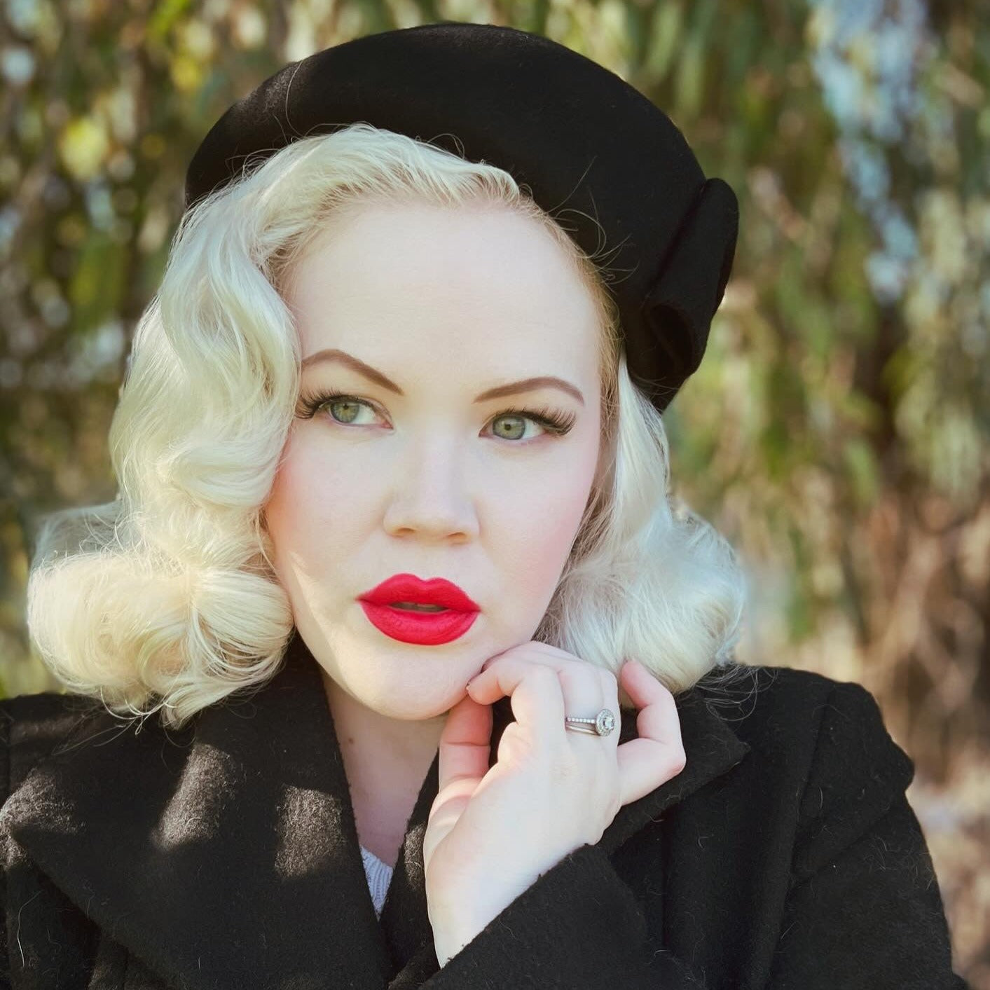 The Head-Turner Structured Beret by Lipstick & Chrome -WINE Quirks!