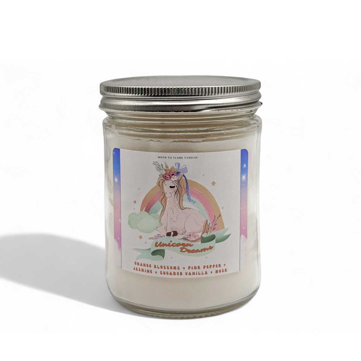 Unicorn Dreams – 7 oz Candle Moth to Flame Candles