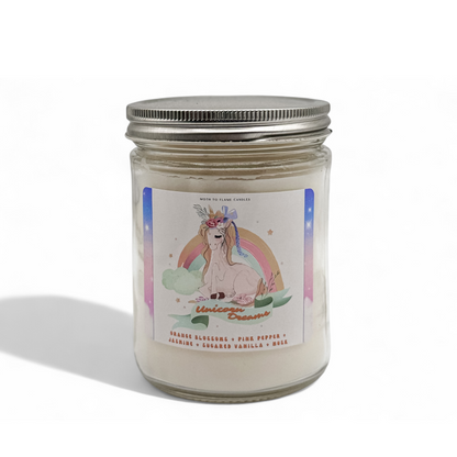 Unicorn Dreams – 7 oz Candle Moth to Flame Candles