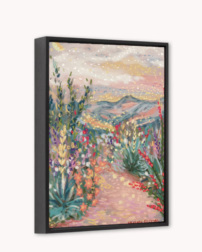 Serene Southwest Framed Canvas Print