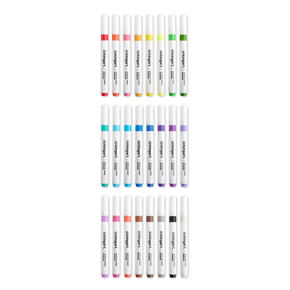 Acrylic Paint Markers - 24 Colors