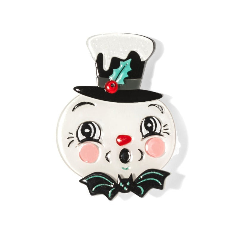 Spooky Frosty Spookmas Mini Brooch by Lipstick & Chrome x Johanna Parker Quirks!