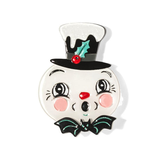 Spooky Frosty Spookmas Mini Brooch by Lipstick & Chrome x Johanna Parker Quirks!