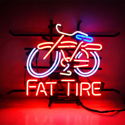 Fat Tire Bicycle Bike Neon Signs Light Neon Signs Land