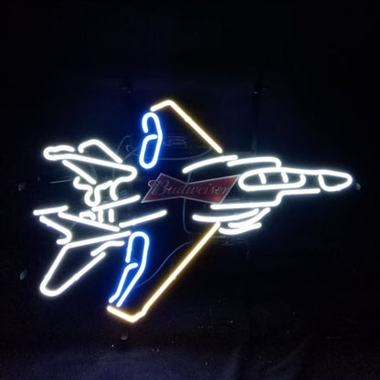 Fighter Plane Budweiser Beer Neon Signs Neon Signs Land