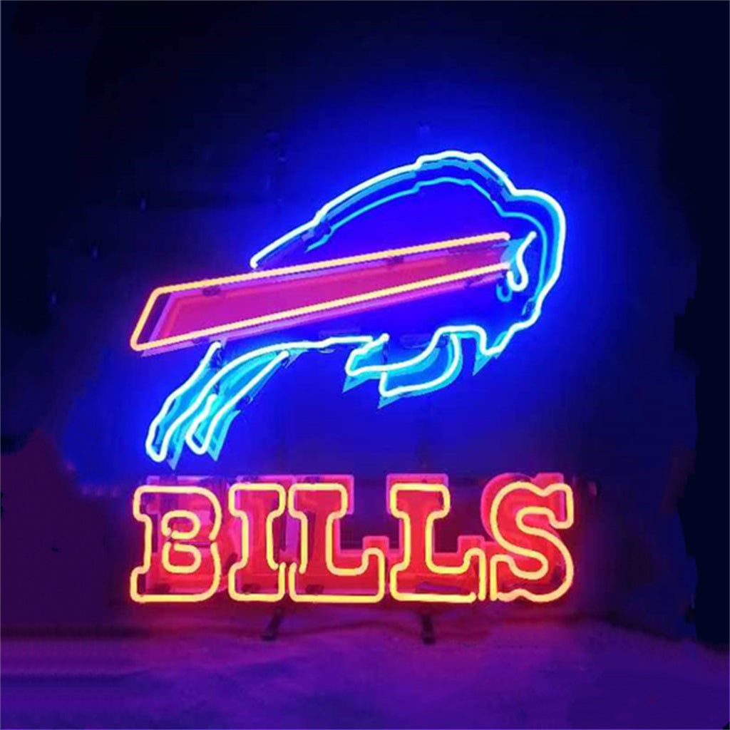 Fighting Bull Buffalo Bills Neon Signs Light Neon Signs Land