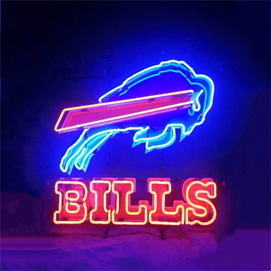 Fighting Bull Buffalo Bills Neon Signs Light Neon Signs Land