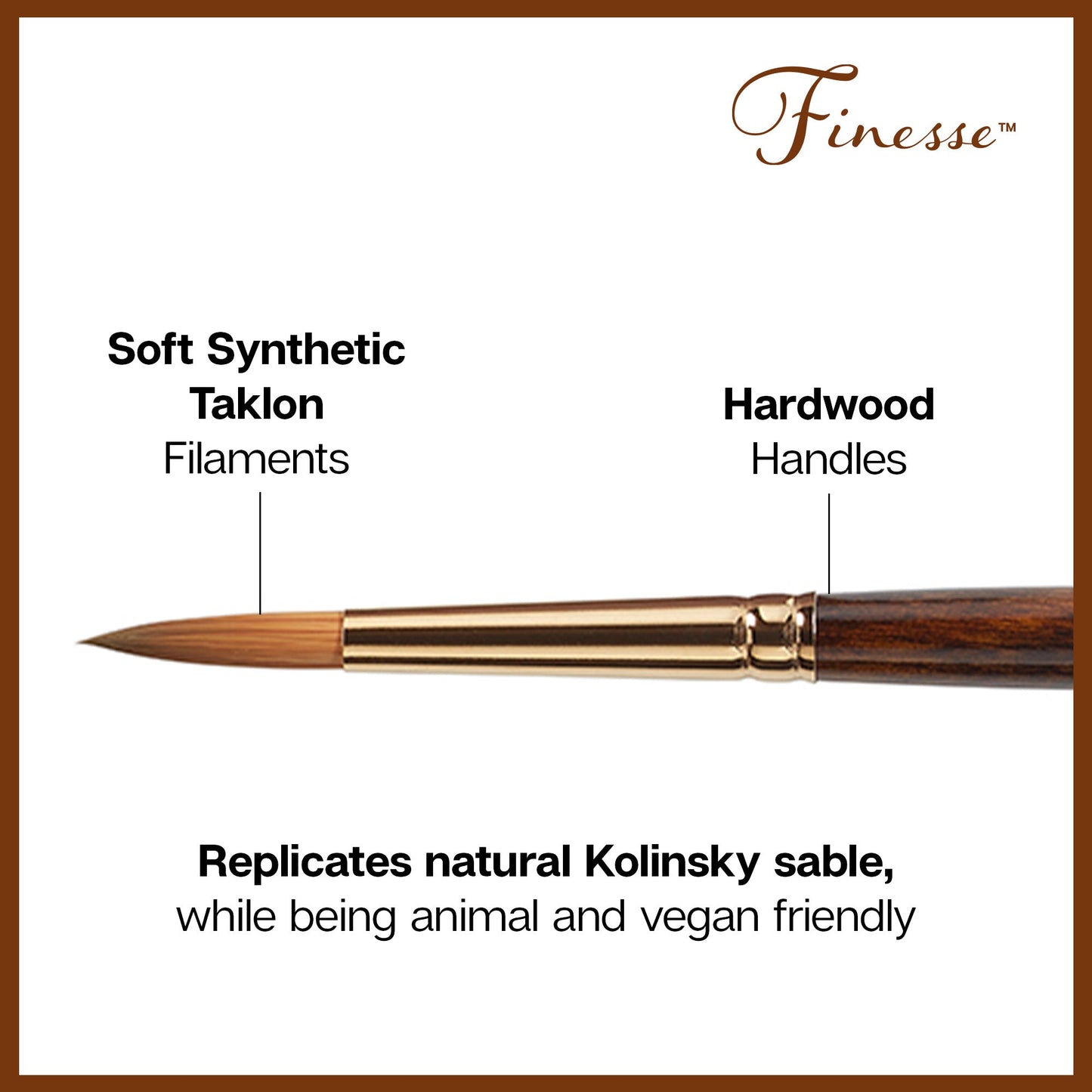 Finesse™ 8020 Ultra Round Brushes 10 pc