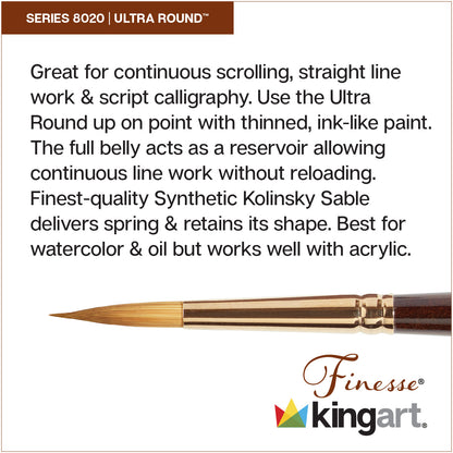 Finesse™ 8020 Ultra Round Brushes 10 pc
