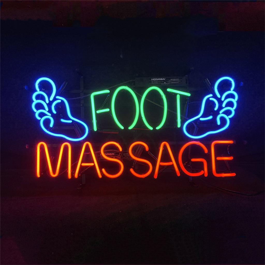 Foot Massage Neon Signs Light Neon Signs Land