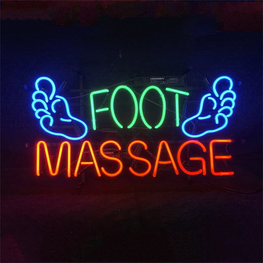 Foot Massage Neon Signs Light Neon Signs Land