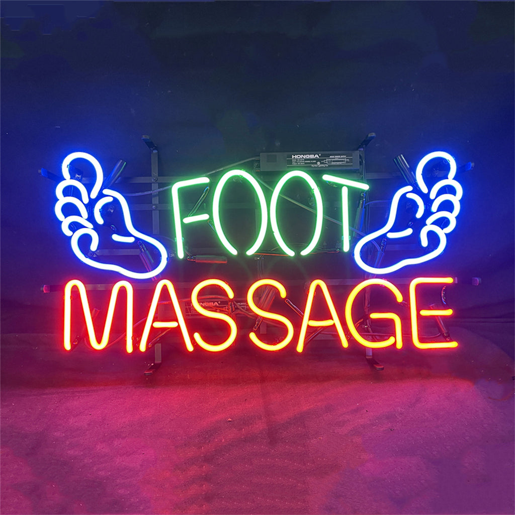 Foot Massage Neon Signs Light Neon Signs Land