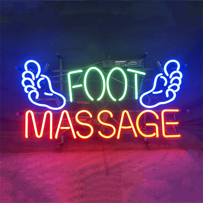 Foot Massage Neon Signs Light Neon Signs Land