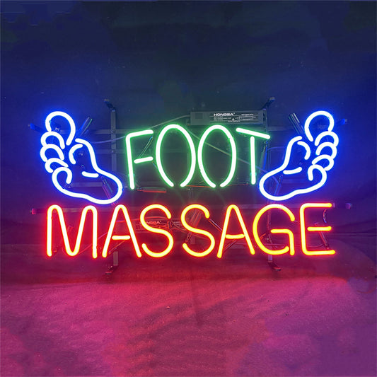 Foot Massage Neon Signs Light Neon Signs Land