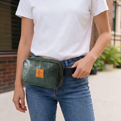 Vegan Leather Belt Bag, Crossbody Fanny Pack