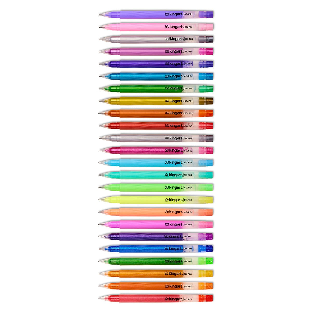 Gel Pens 24 Glitter, Metallic & Pastel Colors