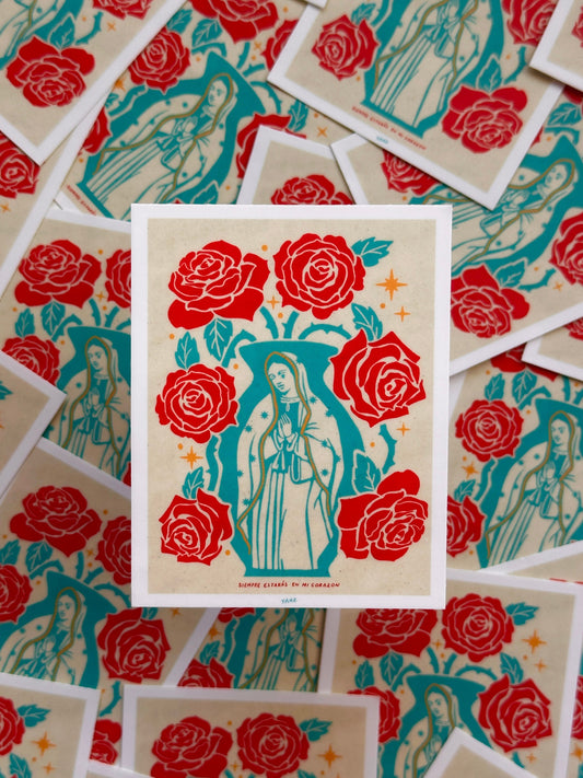 Virgencita Jumbo Sticker