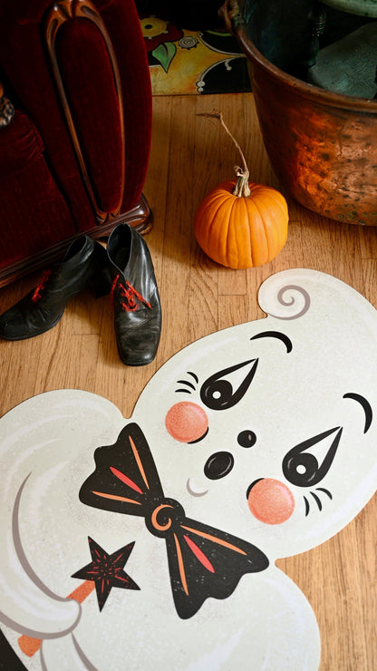Ghostie in Caudron Die Cut Vinyl Halloween Floor Decor by Johanna Parker -102" Quirks!