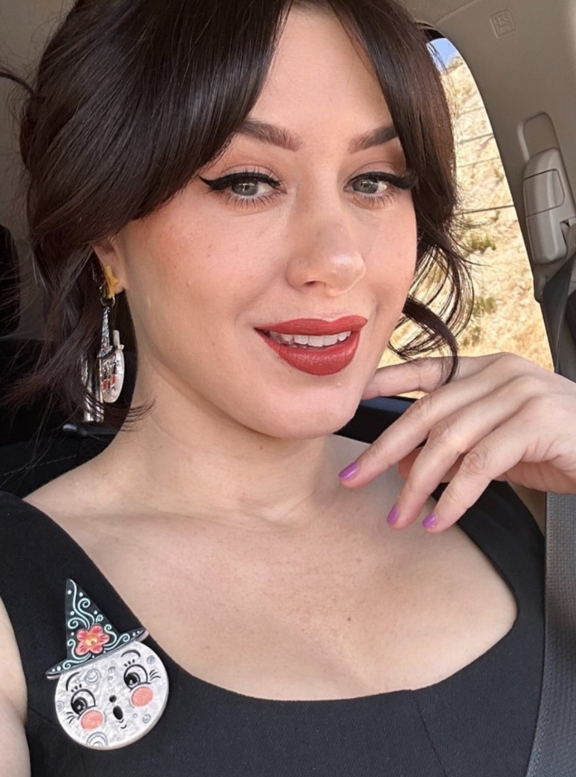 Bloomin' Luna Witch Brooch by Johanna Parker x Lipstick & Chrome Quirks!