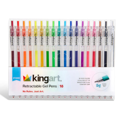 Gel Pens Retractable 18 Colors