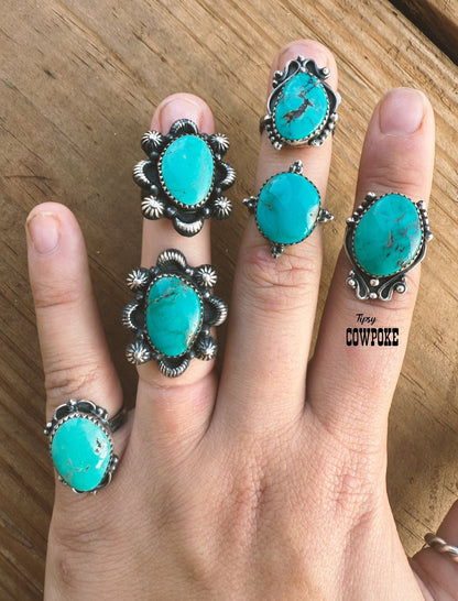 Turquoise Rings Size 6 - Creative Freedom Collective