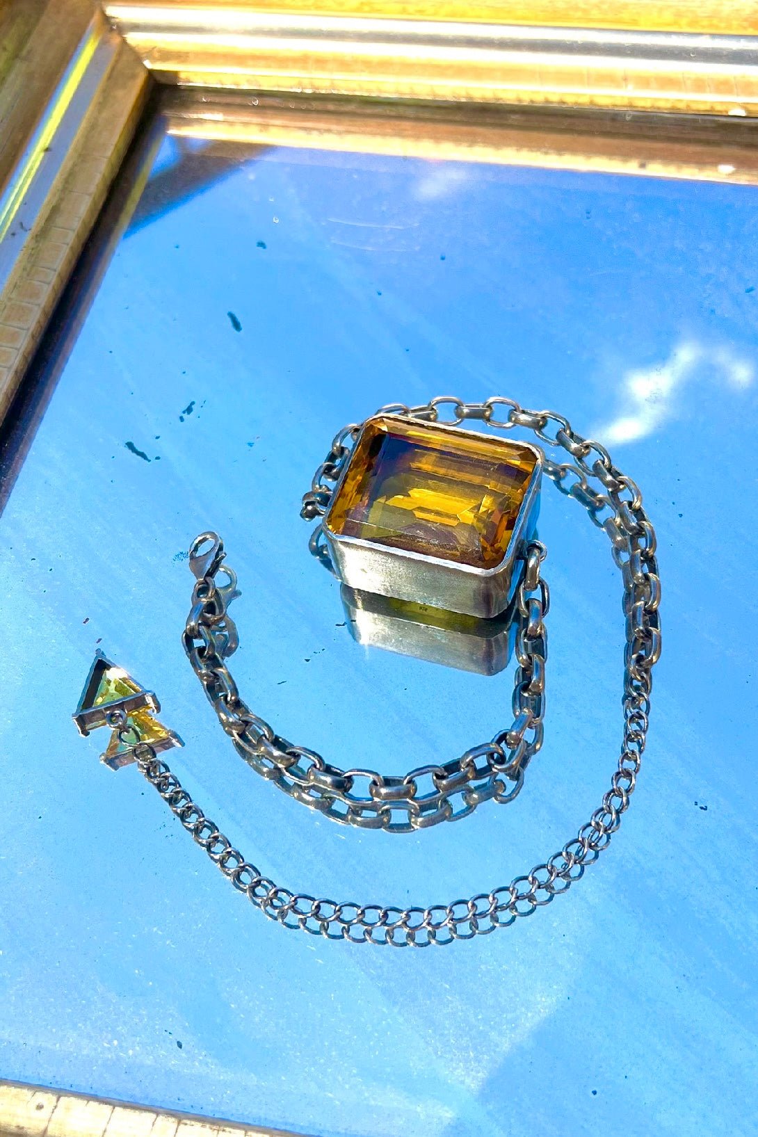 Square Goliath Choker in Golden (Silver) SHIPS IN APRIL