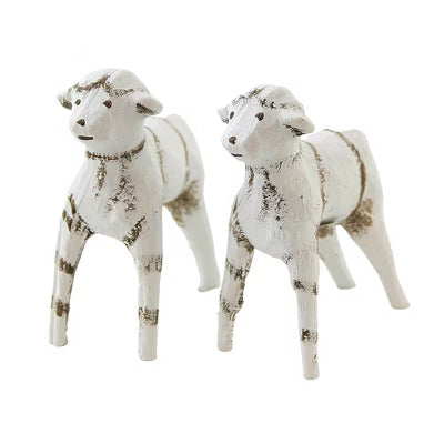 Baby Sheep Set of 2 -Lori Mitchell Nativity Figurines Quirks!