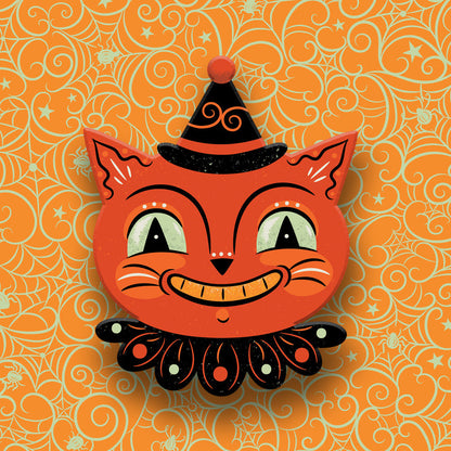 Spunky Copper Cat Brooch by Johanna Parker x Lipstick & Chrome