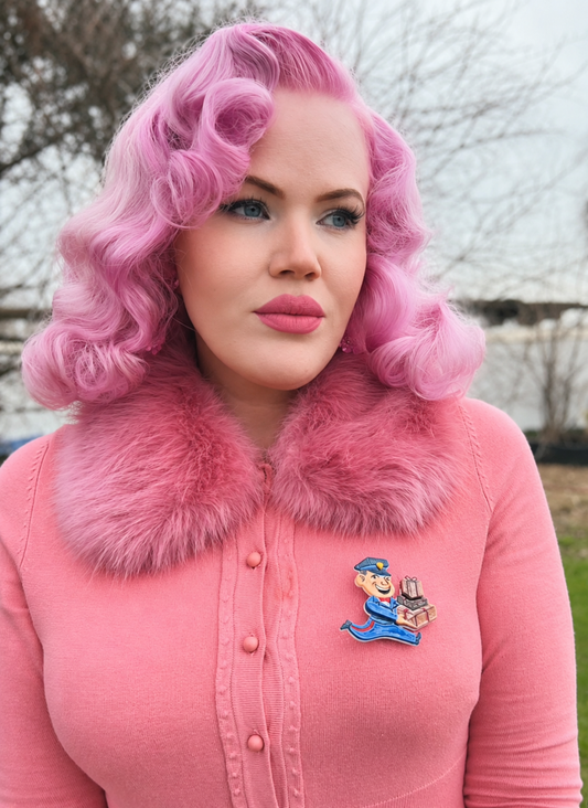 Happy Mail Brooch by 50's Vintage Dame x Lipstick & Chrome