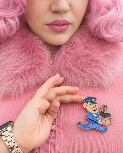 Happy Mail Brooch by 50's Vintage Dame x Lipstick & Chrome