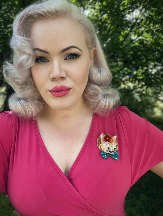 Bunny Bloom Brooch by Lipstick & Chrome Quirks!