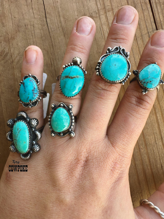 Size 6.5 Turquoise Rings
