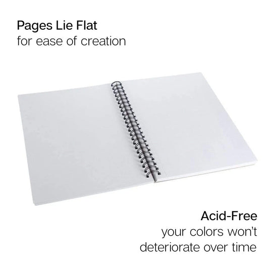Watercolor Paper - Side Spiral - 7” x 10” - 30 Sheets