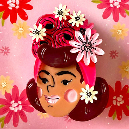 Rosita Brooch by Marla VonDuta x Lipstick & Chrome Quirks!