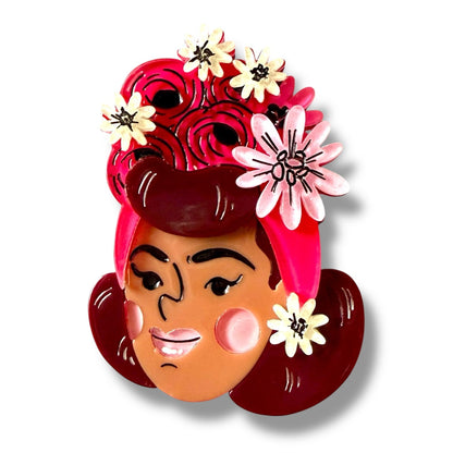 Rosita Brooch by Marla VonDuta x Lipstick & Chrome Quirks!