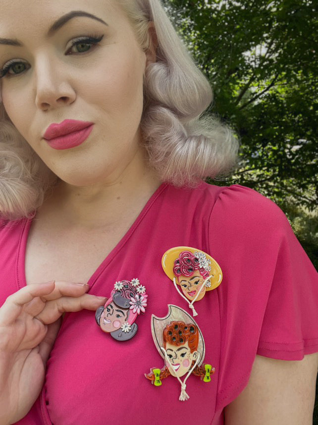 Rosita Brooch by Marla VonDuta x Lipstick & Chrome Quirks!