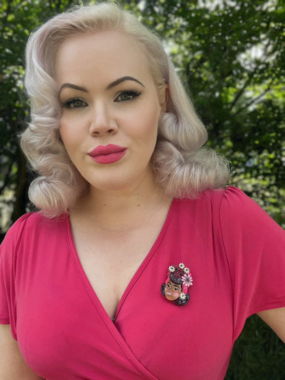 Rosita Brooch by Marla VonDuta x Lipstick & Chrome Quirks!