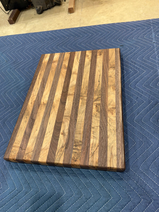 Maple and Walnut Cutting Board