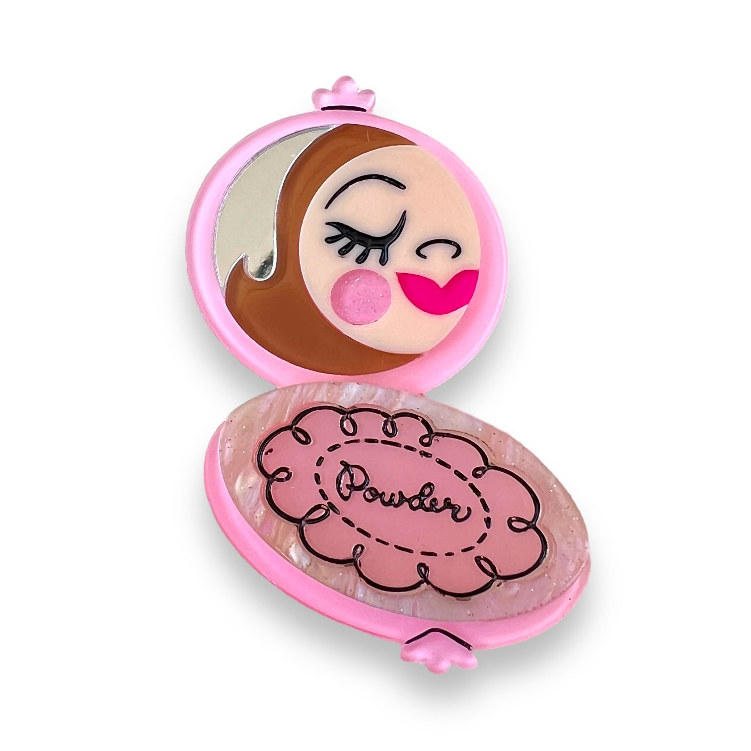 Secret Admirer Brooch PINK by Asia Ellington x Lipstick & Chrome Quirks!