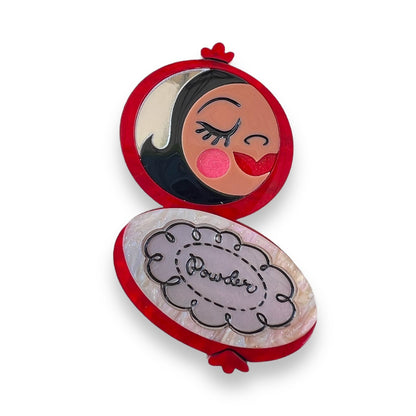 Secret Admirer Brooch RED by Asia Ellington x Lipstick & Chrome Quirks!